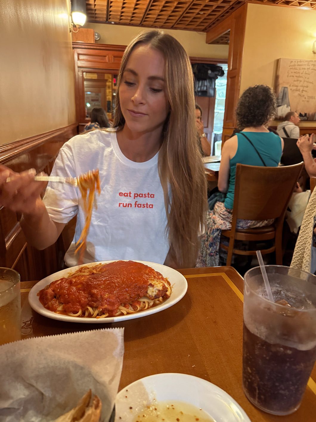 Eat Pasta Run Fasta Tee